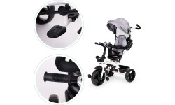 Rowerek trójkołowy Eco Toys z obrotowym siedziskiem 360°, niebieski