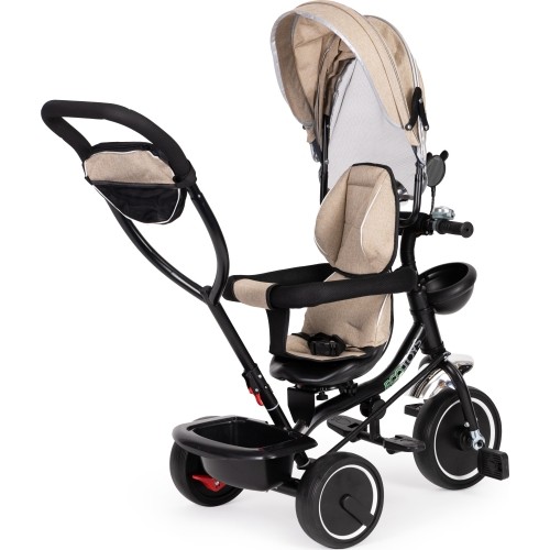 Rowerek trójkołowy ECOTOYS z obrotowym siedziskiem, beżowy