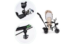 Rowerek trójkołowy ECOTOYS z obrotowym siedziskiem, beżowy