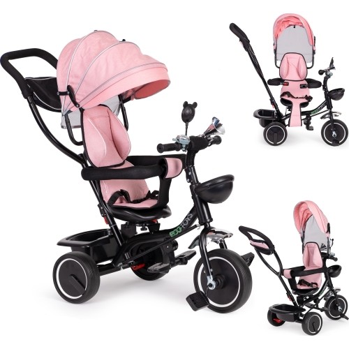 Rowerek trójkołowy ECOTOYS z obrotowym siedziskiem i rączką