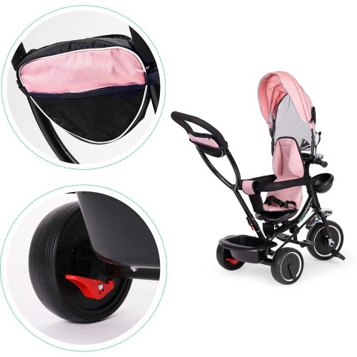 Rowerek trójkołowy ECOTOYS z obrotowym siedziskiem i rączką
