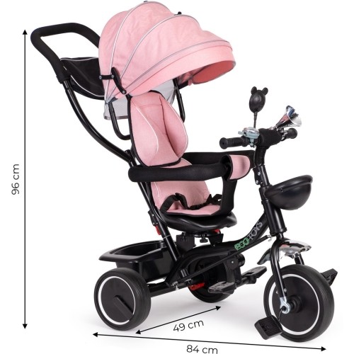Rowerek trójkołowy ECOTOYS z obrotowym siedziskiem i rączką