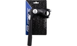 Wspornik kierownicy FORCE S6 1" 25,4 / 90mm, regulowany (aluminiowy, czarny)