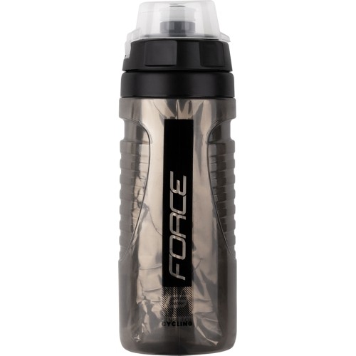 Bidon termiczny FORCE WARM 0,5 l (przezroczysty czarny)
