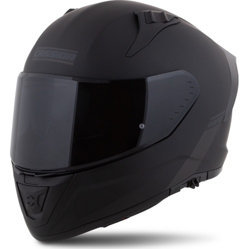 Kask motocyklowy Cassida Aero Solid, matowy czarny/szary
