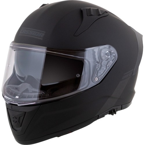 Kask motocyklowy Cassida Aero Solid, matowy czarny/szary