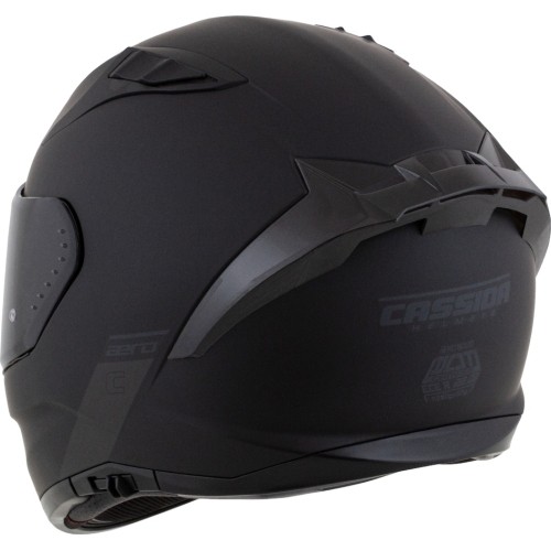 Kask motocyklowy Cassida Aero Solid, matowy czarny/szary
