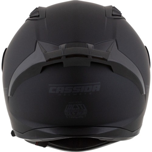 Kask motocyklowy Cassida Aero Solid, matowy czarny/szary