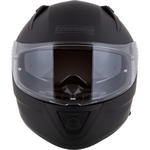 Kask motocyklowy Cassida Aero Solid, matowy czarny/szary