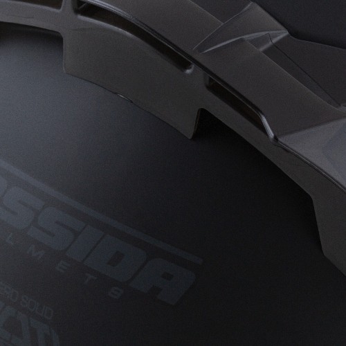 Kask motocyklowy Cassida Aero Solid, matowy czarny/szary