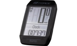 Bezprzewodowy komputer rowerowy FORCE RAPID 16f (czarny)