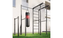 Drabinka zewnętrzna + drążek do podciągania z uchwytem na worek + poręcze do pompek (długie) MO-Z5 - Marbo Sport