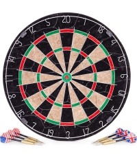 Tarcza do darta gry w rzutki lotki tablica sizalowa 46 cm zestaw 6 rzutek