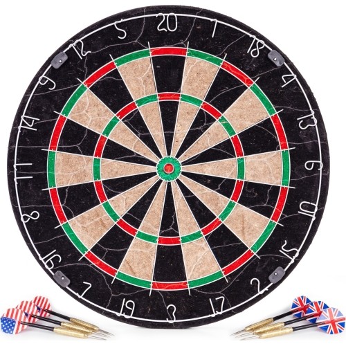 Tarcza do darta gry w rzutki lotki tablica sizalowa 46 cm zestaw 6 rzutek