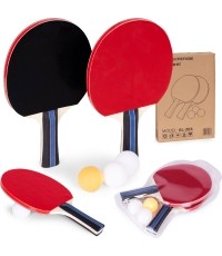 Zestaw do tenisa stołowego 2 paletki do ping-ponga 3 piłeczki