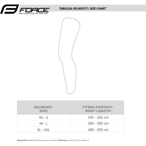 Ocieplacze na nogi FORCE Breeze (czarne) XS-S