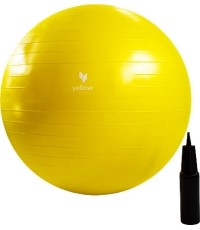 Piłka gimnastyczna YellowGym Ø 75 cm, żółta
