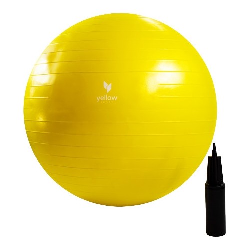 Piłka gimnastyczna YellowGym Ø 75 cm, żółta