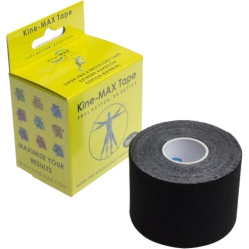 Juodos spalvos kinezioteipas Kine-MAX SUPER PRO COTTON