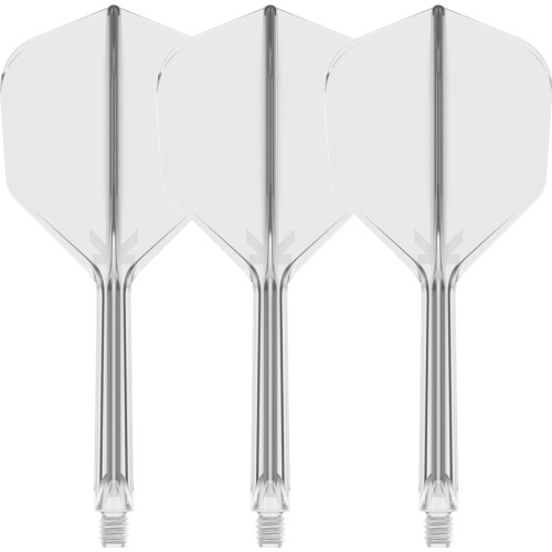 Piórka do darta Target K-Flex No.6 Medium, 3 szt. - Przezroczysty