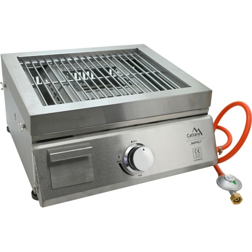 Grill gazowy stołowy NAPOLI + piec do pizzy + płyta grillowa