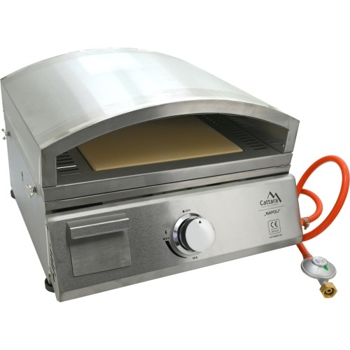 Grill gazowy stołowy NAPOLI + piec do pizzy + płyta grillowa