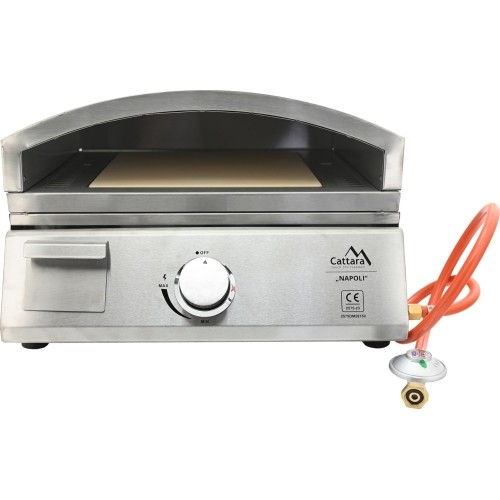 Grill gazowy stołowy NAPOLI + piec do pizzy + płyta grillowa