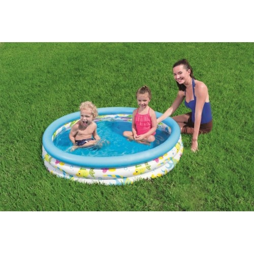 Basen dmuchany Bestway Fish 122x25 cm