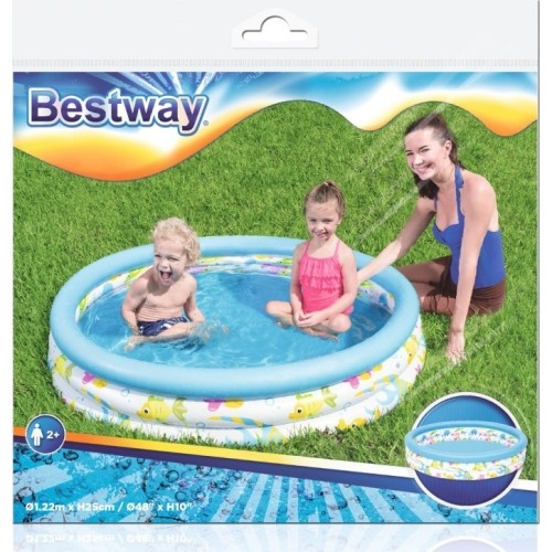 Basen dmuchany Bestway Fish 122x25 cm