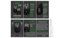 Zestaw sygnalizatorów brań ZFISH Zx8 3+1