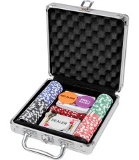 Philos Poker set case aluminum100 chips 11,5 gr