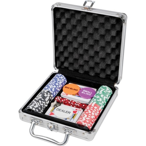 Philos Poker set case aluminum100 chips 11,5 gr