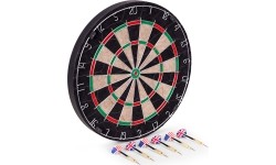 Tarcza do darta gry w rzutki lotki tablica sizalowa 46 cm zestaw 6 rzutek