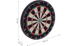 Tarcza do darta gry w rzutki lotki tablica sizalowa 46 cm zestaw 6 rzutek