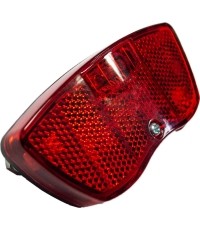 Tylna lampka z 3 diodami, na baterie, 8 cm