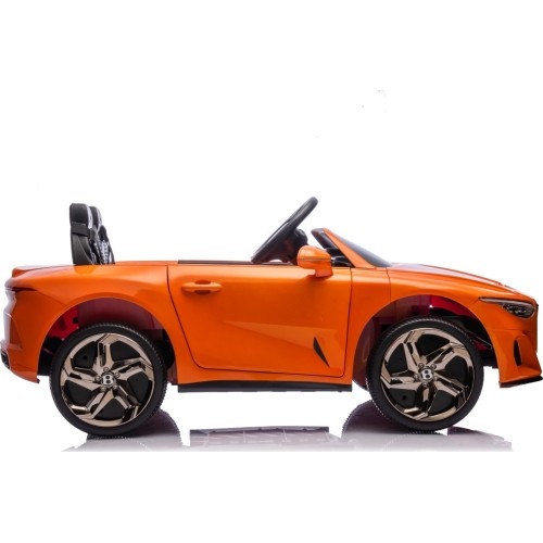 Pojazd elektryczny Bentley Continental GT, pomarańczowy