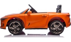 Pojazd elektryczny Bentley Continental GT, pomarańczowy