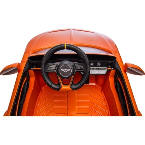 Pojazd elektryczny Bentley Continental GT, pomarańczowy