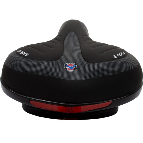 Siodełko BENSON E-BIKE 235 x 195 mm (czarno-szare)