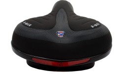 Siodełko BENSON E-BIKE 235 x 195 mm (czarno-szare)