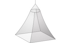 BasicNature Mosquito net 'Classic' Canopy