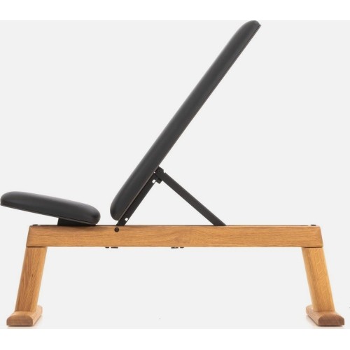 Ławka uniwersalna WeightBench dębowa - Echtleder