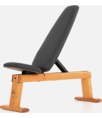 Ławka treningowa WeightBench, wiśnia - Echtleder
