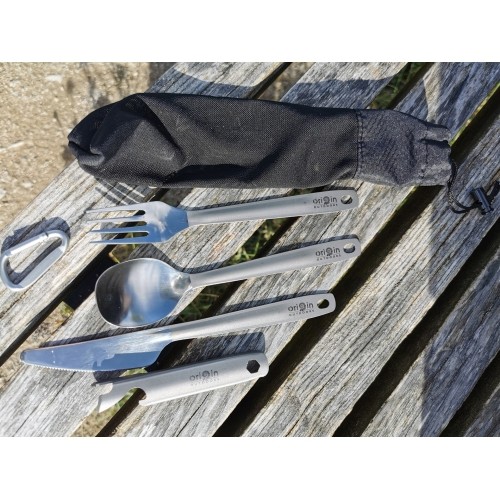 Sztućce Origin Outdoors German Army „Titanium“