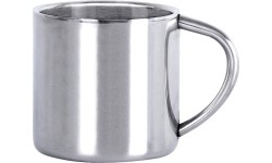 Kubek turystyczny BasicNature Thermo Deluxe Espresso - 0.1L, Stal nierdzewna