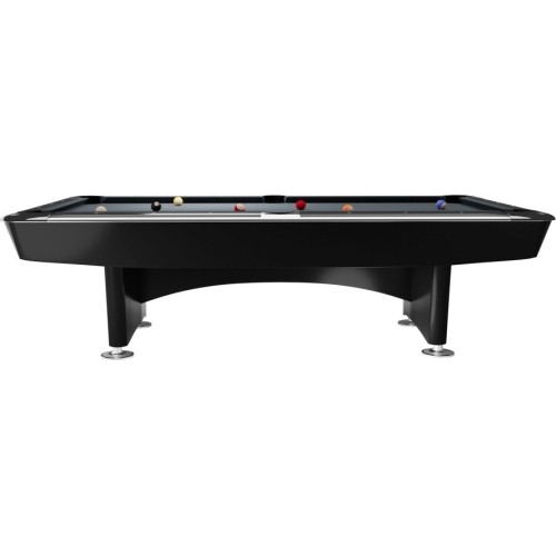 Stół bilardowy Dynamic II, błyszczący czarny, Pool, 9 ft, Simonis 860 tournament blue