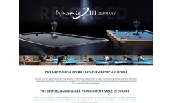 Stół bilardowy Dynamic II, błyszczący czarny, Pool, 9 ft, Simonis 860 tournament blue