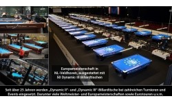 Stół bilardowy Dynamic II, błyszczący czarny, Pool, 9 ft, Simonis 860 tournament blue