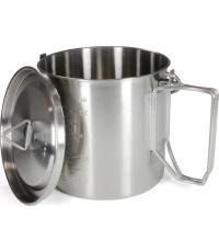 Origin Outdoors Stainless Steel Camping Pot '2 in 1'