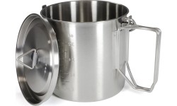 Origin Outdoors Stainless Steel Camping Pot '2 in 1'